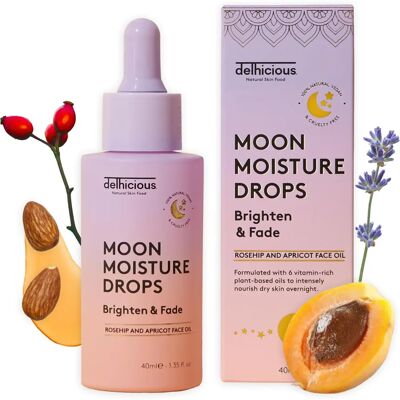delhicious Moon Moisture Drops - Odżywczy olejowy serum - 40ml delhicious Moon Moisture Drops - Odżywczy olejowy serum - 40ml