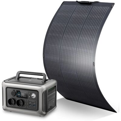 ALLPOWERS Estación de energía solar portátil R600 - 299Wh, 2 baterías, 600W salida ALLPOWERS Estación de energía solar portátil R600 - 299Wh, 2 baterías, 600W salida