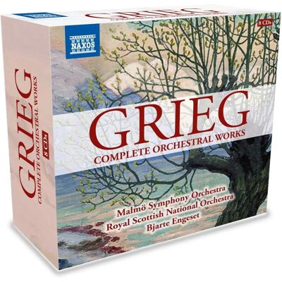 NAXOS Œuvres orchestrales complètes de Edvard Grieg - Musique - Publicité NAXOS Œuvres orchestrales complètes de Edvard Grieg - Musique - Publicité