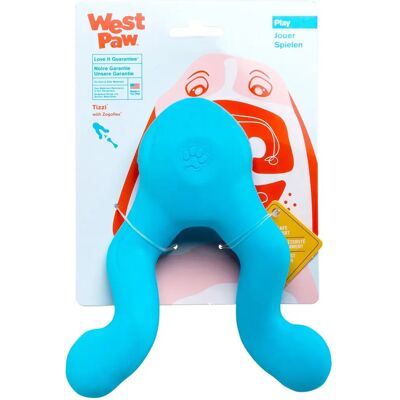 West Paw - Jouet Zogoflex Tizzi l 18 cm Bleu Turquoise - Publicité West Paw - Jouet Zogoflex Tizzi l 18 cm Bleu Turquoise - Publicité