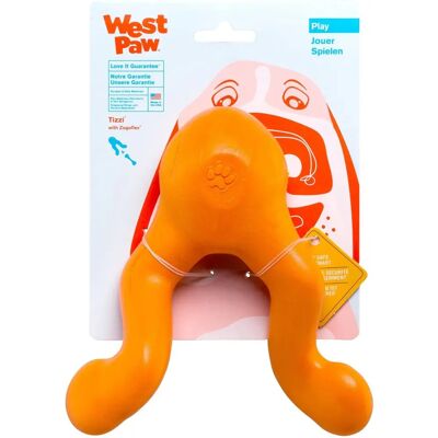 Jouet pour chien West Paw Tizzi - 16,5cm, Orange - Publicité Jouet pour chien West Paw Tizzi - 16,5cm, Orange - Publicité