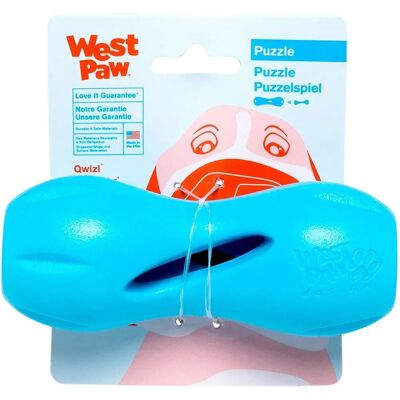 Jouet pour Chiens West Paw Qwizl - Bleu - 14cm - Durable et Recyclable - Publicité Jouet pour Chiens West Paw Qwizl - Bleu - 14cm - Durable et Recyclable - Publicité