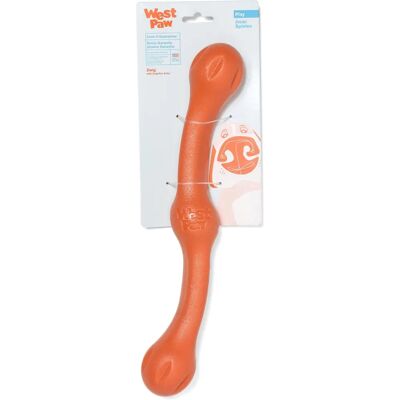 Juguete para perros West Paw Echo Zwig - 35cm, Naranja - Seguro, Flota, Ecológico Juguete para perros West Paw Echo Zwig - 35cm, Naranja - Seguro, Flota, Ecológico