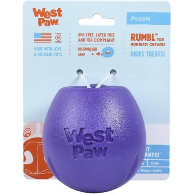 West Paw Echo Rumbl - Dog Toy - 8 cm, lila West Paw Echo Rumbl - Dog Toy - 8 cm, lila