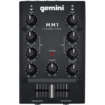 Gemini MM1 Kompakter 2-Kanal DJ-Mixer Gemini MM1 Kompakter 2-Kanal DJ-Mixer