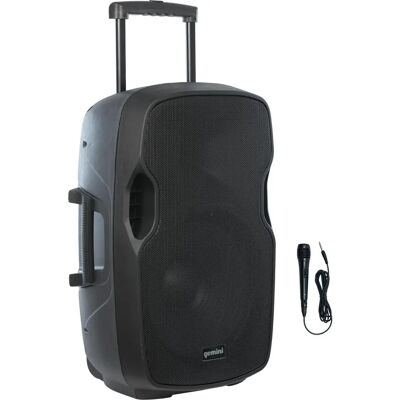Haut-parleur Bluetooth Portable Gemini AS-15Togo - 2000W Microphone FM - Publicité Haut-parleur Bluetooth Portable Gemini AS-15Togo - 2000W Microphone FM - Publicité