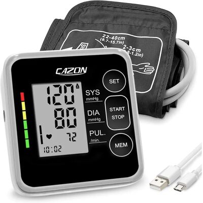 CAZON Blood Pressure Monitor Cuff NHS Approved UK Upper Arm Blood Pressure Machine - Blood Pressure Monitor CAZON Blood Pressure Monitor Cuff NHS Approved UK Upper Arm Blood Pressure Machine - Blood Pressure Monitor