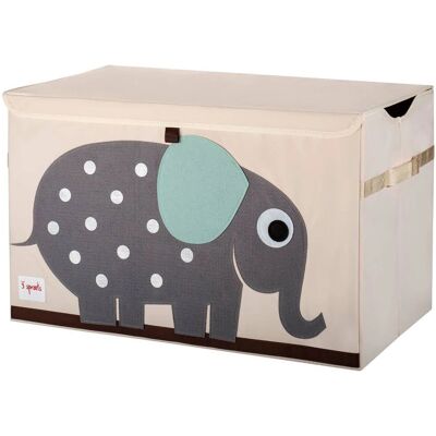 3 Sprouts Spielzeugbox - Elefant - Große Kapazität - Kinderzimmer oder Wohnzimmer 3 Sprouts Spielzeugbox - Elefant - Große Kapazität - Kinderzimmer oder Wohnzimmer