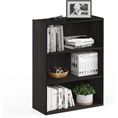 Furinno Pasir 3-stufig offene Bücherregal - Espresso Furinno Pasir 3-stufig offene Bücherregal - Espresso