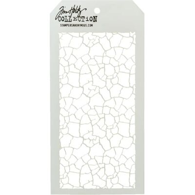 Stampers Anonymous - Tim Holtz Crackle-Schablone - Texturen für Kunsthandwerk Stampers Anonymous - Tim Holtz Crackle-Schablone - Texturen für Kunsthandwerk