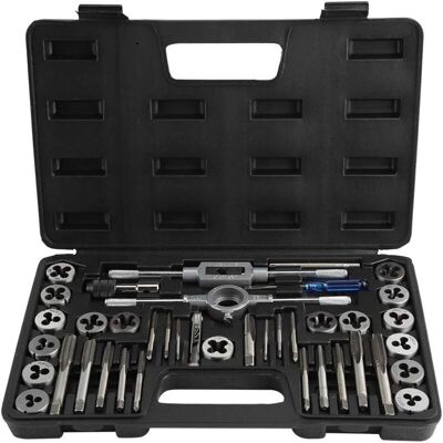 GOTRAYS - 40pc taps and dies - M3-M12 - Metal - Taps y tornillos GOTRAYS - 40pc taps and dies - M3-M12 - Metal - Taps y tornillos