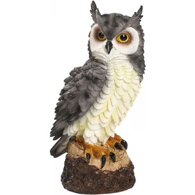 GOTRAYS Owl Garden Ornament - Resina - 8x7x18 cm - a mano - Garden Ornament GOTRAYS Owl Garden Ornament - Resina - 8x7x18 cm - a mano - Garden Ornament