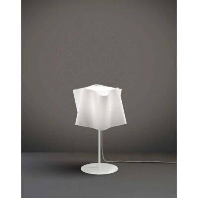 IPERBRIKO - Lampada da tavolo con base e stelo in metallo - Bianca - 25x37cm - Lampada da tavolo IPERBRIKO - Lampada da tavolo con base e stelo in metallo - Bianca - 25x37cm - Lampada da tavolo