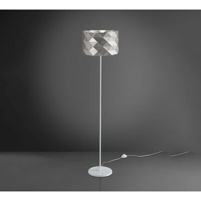 LINEA ZERO - Lámpara de pie moderna con 1 luz, Plata, Modelo H153 LINEA ZERO - Lámpara de pie moderna con 1 luz, Plata, Modelo H153