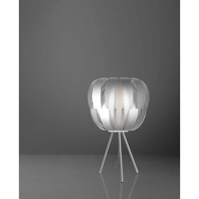 Lámpara de Mesa Linea Zero - Plata - Diseño Moderno - Base Trípode Lámpara de Mesa Linea Zero - Plata - Diseño Moderno - Base Trípode