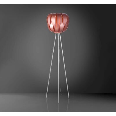 Lámpara de pie moderna en metal rosa con trípode - Diseño italiano Lámpara de pie moderna en metal rosa con trípode - Diseño italiano
