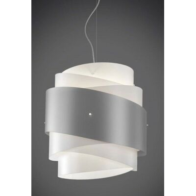 LINEA ZERO Silber Pendelleuchte - Moderner Hängelampe - 40cm LINEA ZERO Silber Pendelleuchte - Moderner Hängelampe - 40cm
