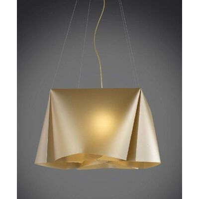 Iperbriko Linea Zero - Lampadario sospensione moderna 5 luci Wanda in Polilux Oro - Made in Italy Iperbriko Linea Zero - Lampadario sospensione moderna 5 luci Wanda in Polilux Oro - Made in Italy