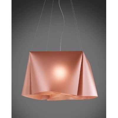 Linea Zero - Lámpara colgante de 5 luces en cobre - Luz de techo Linea Zero - Lámpara colgante de 5 luces en cobre - Luz de techo