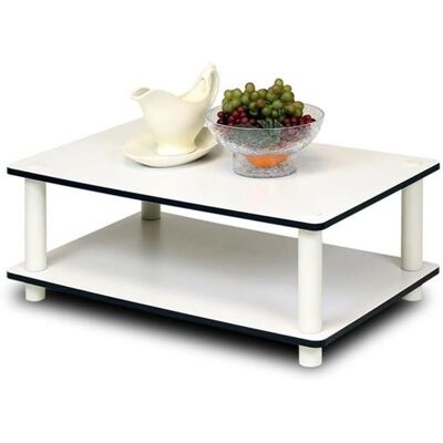 Furinno 2-Laags TV-Stand - Wit - TV-Stand Furinno 2-Laags TV-Stand - Wit - TV-Stand