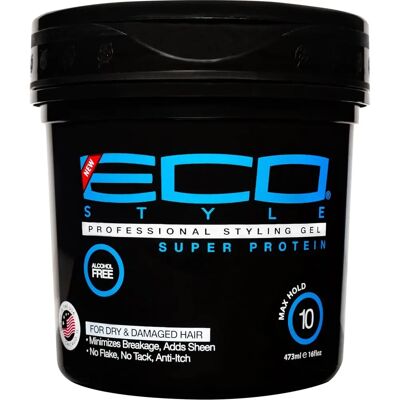 Eco Styler Super Protein Gel Max Hold - Gel Coiffant - Publicité Eco Styler Super Protein Gel Max Hold - Gel Coiffant - Publicité