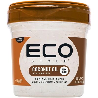 Eco Styler Gel à l'Huile de Coco - Type de Cheveux - Publicité Eco Styler Gel à l'Huile de Coco - Type de Cheveux - Publicité