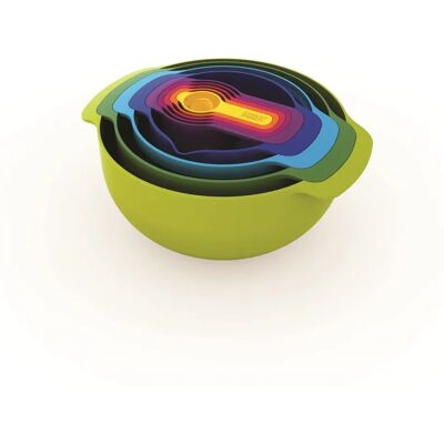 Joseph Joseph Nest 9 Plus - Küchenset mit Schüsseln, Messbechern, Sieb und Sieb Joseph Joseph Nest 9 Plus - Küchenset mit Schüsseln, Messbechern, Sieb und Sieb