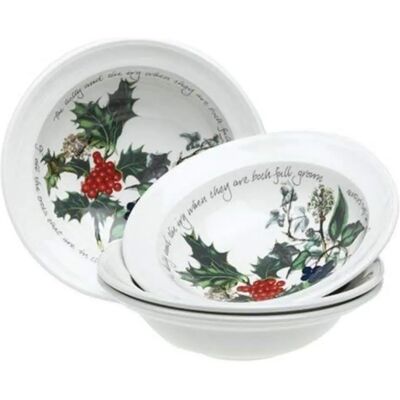 Portmeirion The Holly & The Ivy Set of 6 Cereal Bowls Portmeirion The Holly & The Ivy Set of 6 Cereal Bowls
