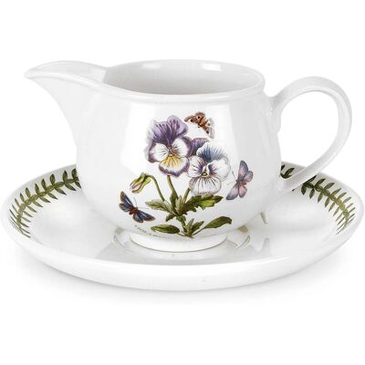 Portmeirion Pansy Floral Gravy Boat & Stand - Tableware Portmeirion Pansy Floral Gravy Boat & Stand - Tableware
