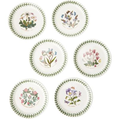Portmeirion Botanic Garden Bread Plate Set of 6 - Bread Plate Set Portmeirion Botanic Garden Bread Plate Set of 6 - Bread Plate Set