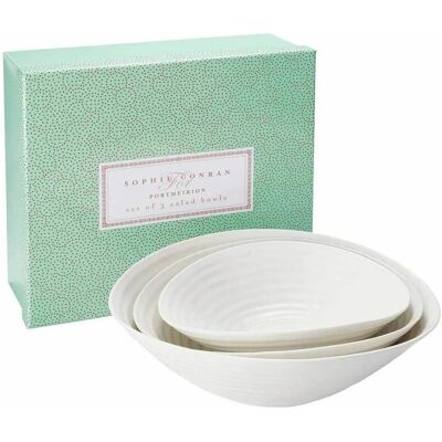 Sophie Conran White Salad Bowls Set Of 3 - Salad Bowls Set Sophie Conran White Salad Bowls Set Of 3 - Salad Bowls Set