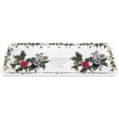 Portmeirion The Holly & The Ivy Christmas Rectangular Sandwich Tray - Serving Plate Portmeirion The Holly & The Ivy Christmas Rectangular Sandwich Tray - Serving Plate