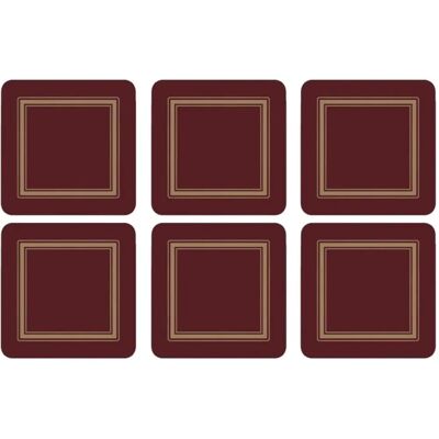 Pimpernel Bourgogne Onderzetters Set van 6 Pimpernel Bourgogne Onderzetters Set van 6