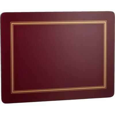 Pimpernel Classic Burgundy Placemats Set of 6 - Tableware Pimpernel Classic Burgundy Placemats Set of 6 - Tableware