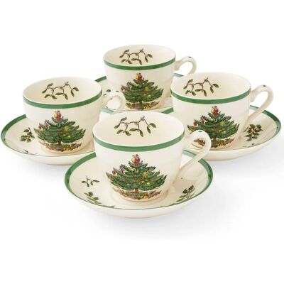 Spode Juletrær Tekopp & Underfat Spode Juletrær Tekopp & Underfat