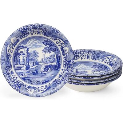Spode Blue Italian Sæt med 4 skåle - 20cm Spode Blue Italian Sæt med 4 skåle - 20cm