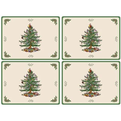 Spode Christmas Tree Wallpaper 40x30cm 4-pack Spode Christmas Tree Wallpaper 40x30cm 4-pack