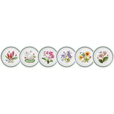 Portmeirion - Exotic White - Decoré - Assiettes à dîner - Publicité Portmeirion - Exotic White - Decoré - Assiettes à dîner - Publicité