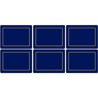 Pimpernel Modèle Classique Bleu Minuit Dos en liège - 6 pcs - Publicité Pimpernel Modèle Classique Bleu Minuit Dos en liège - 6 pcs - Publicité