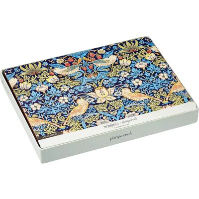 Set de 6 sous-assiettes Strawberry Thief Bleu - Morris & Co. Set de 6 sous-assiettes Strawberry Thief Bleu - Morris & Co.