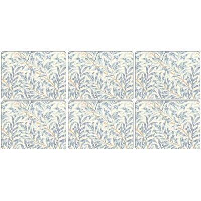 Morris & Co. Willow Bough Niebieskie Podkładki Stół 6 szt. - Placemat Morris & Co. Willow Bough Niebieskie Podkładki Stół 6 szt. - Placemat