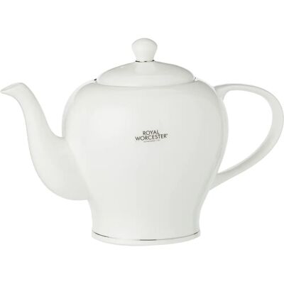 Royal Worcester Serendipity Platinum 4 Cup Teapot - White Royal Worcester Serendipity Platinum 4 Cup Teapot - White