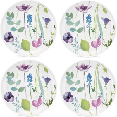 Portmeirion - Water Garden Coupe - 4-piece set - Plates Portmeirion - Water Garden Coupe - 4-piece set - Plates