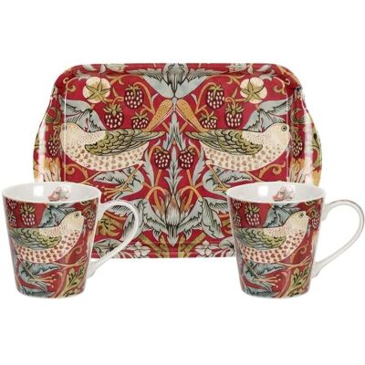 Pimpernel Strawberry Thief Mug and Tray Set - Mug and Tray Set Pimpernel Strawberry Thief Mug and Tray Set - Mug and Tray Set