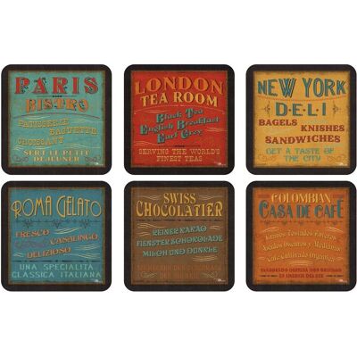 Ensemble de 6 sous-verres Pimpernel Lunchtime - Unisexe - Publicité Ensemble de 6 sous-verres Pimpernel Lunchtime - Unisexe - Publicité