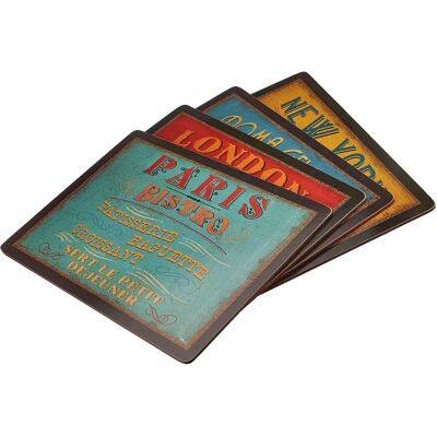 Sous-plat en liège grand Pimpernel - Lot de 4 Sous-plat en liège grand Pimpernel - Lot de 4