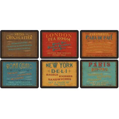Pimpernel Lunchtime Sets de table de 6 - Publicité Pimpernel Lunchtime Sets de table de 6 - Publicité