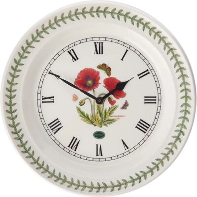 Horloge Murale Portmeirion Coquelicot - Décor Floral en Céramique Horloge Murale Portmeirion Coquelicot - Décor Floral en Céramique