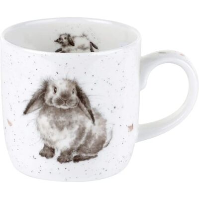 Royal Worcester Wrendale Rosie Rabbit Mug - Animal Porcelain Royal Worcester Wrendale Rosie Rabbit Mug - Animal Porcelain