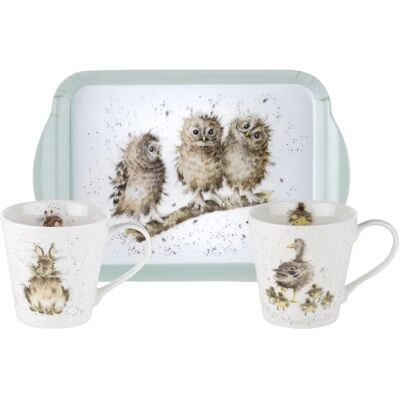 Wrendale Designs Animal Mug & Tray Set - Coffee Mugs & Tray Set Wrendale Designs Animal Mug & Tray Set - Coffee Mugs & Tray Set